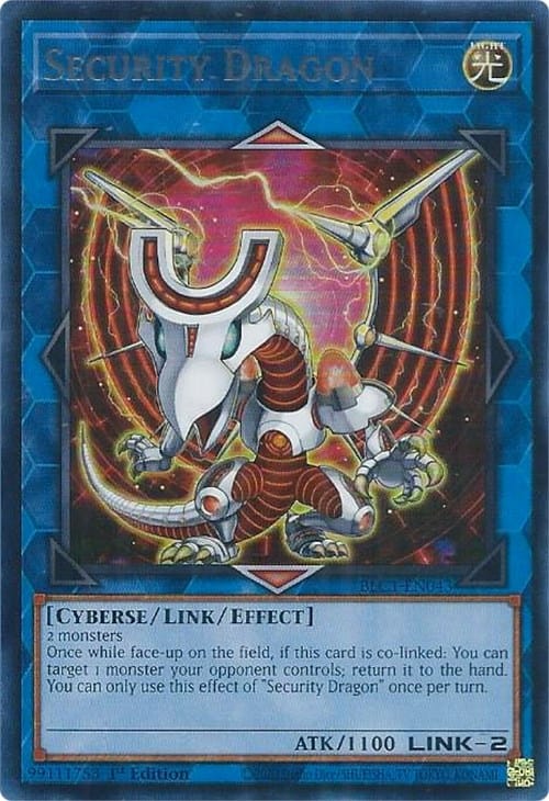 Security Dragon (Silver) [BLC1-EN043] Ultra Rare - Yugioh Cards For Your TCG Needs!