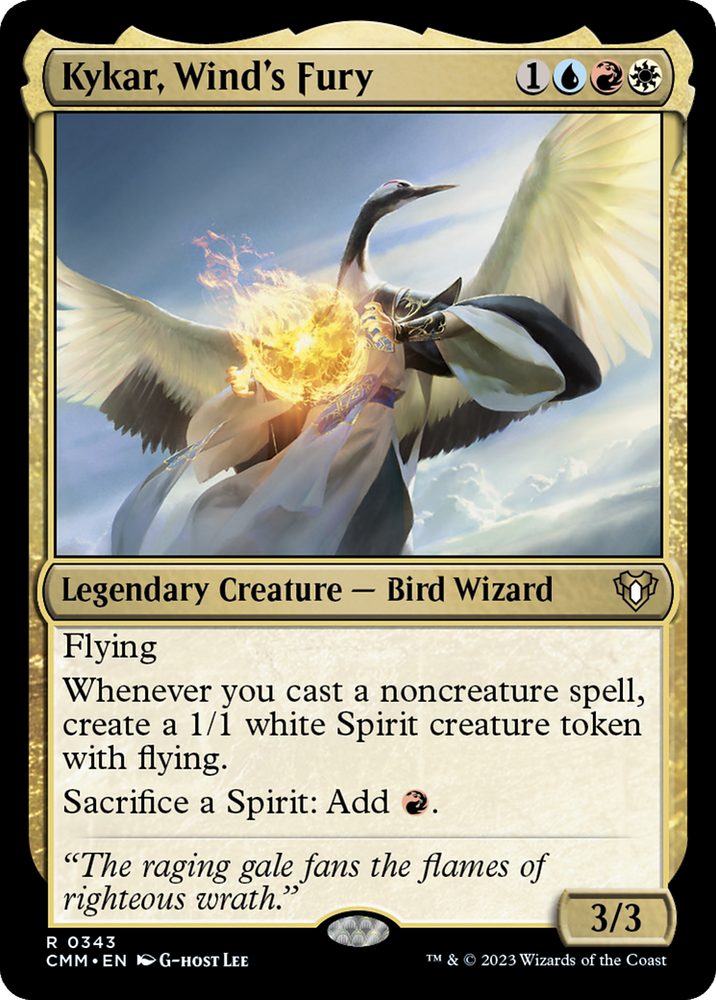 Kykar, Wind's Fury [Commander Masters] Magic: The Gathering