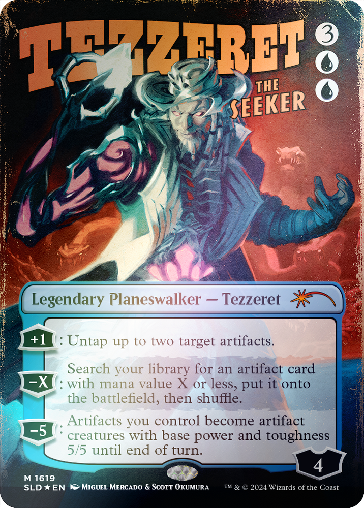 Tezzeret the Seeker (1619) (Rainbow Foil) [Secret Lair Drop Series] Magic: The Gathering
