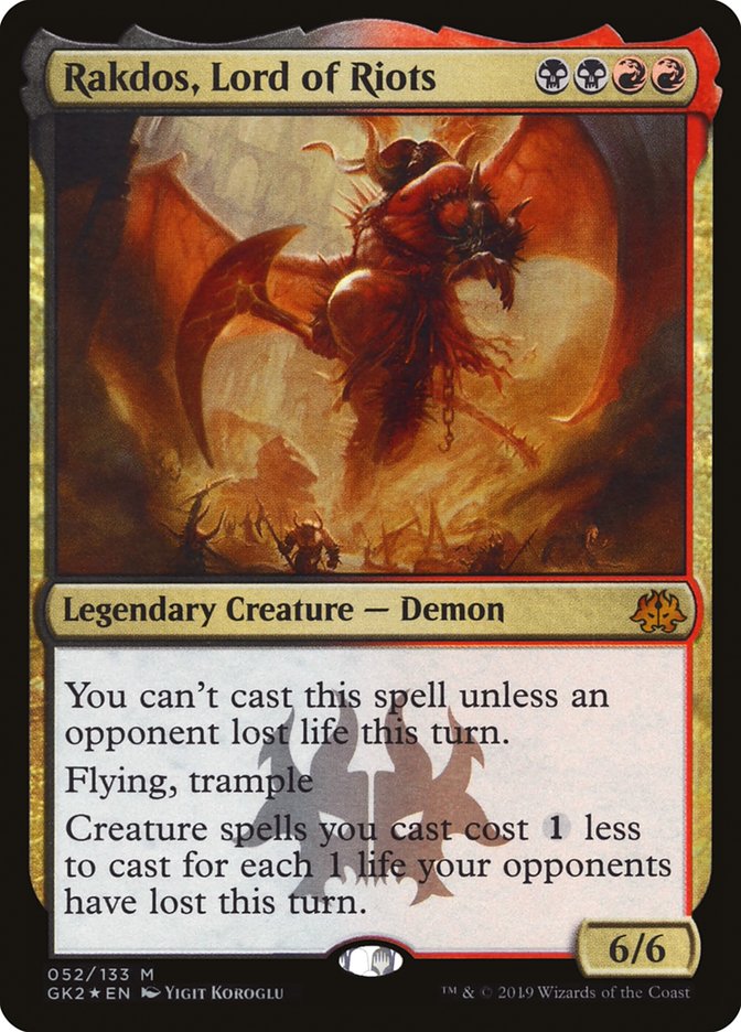 Rakdos, Lord of Riots [Ravnica Allegiance Guild Kit] Magic: The Gathering