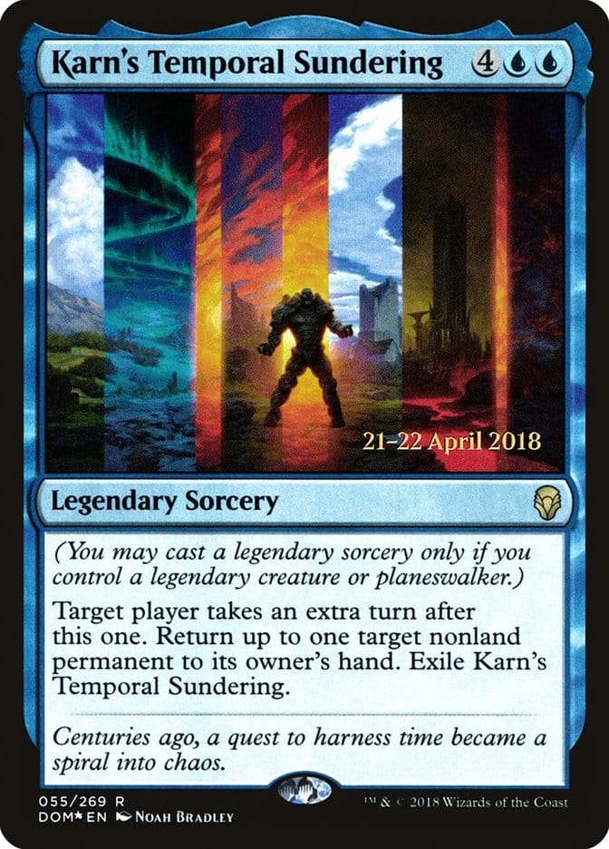 Karn's Temporal Sundering [Dominaria Prerelease Promos] Magic: The Gathering