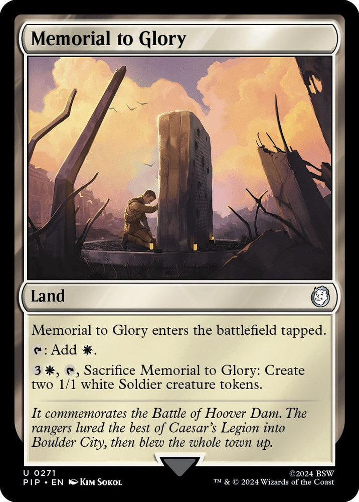 Memorial to Glory [Fallout] Magic: The Gathering