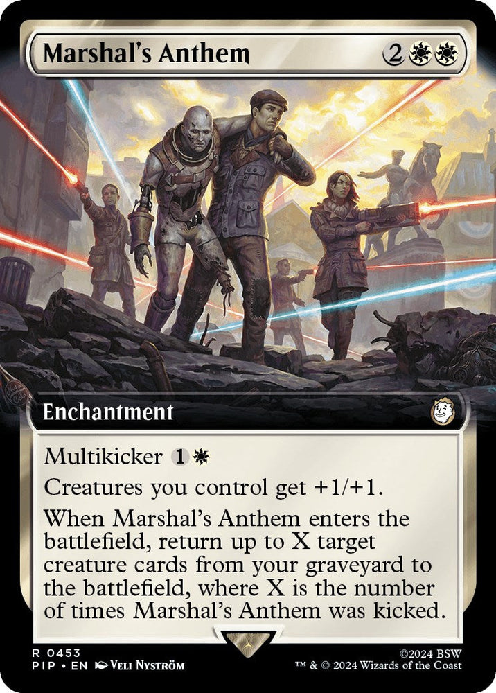 Marshal's Anthem (Extended Art) [Fallout] Magic: The Gathering