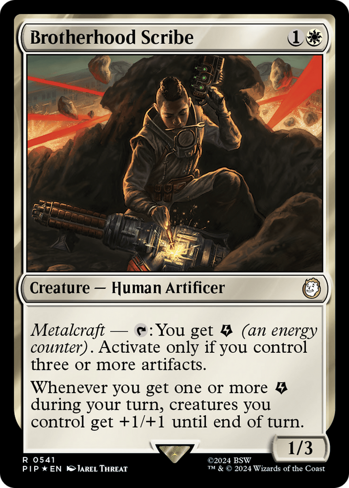 Brotherhood Scribe (Surge Foil) [Fallout] Magic: The Gathering