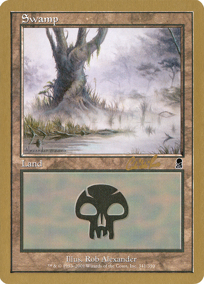 Swamp (cr341) (Carlos Romao) [World Championship Decks 2002] Magic: The Gathering
