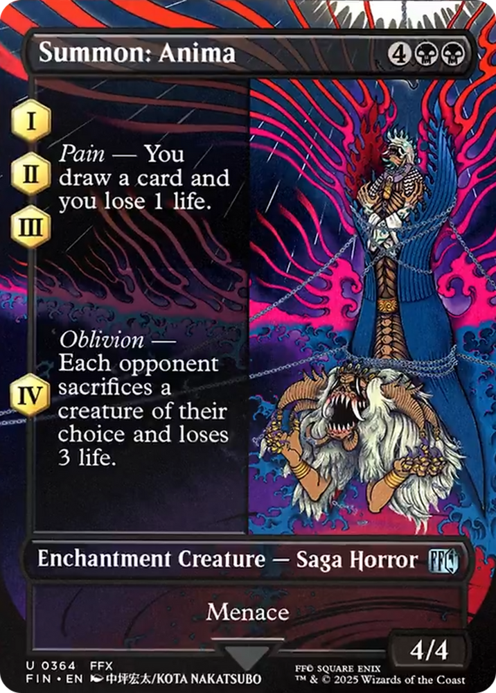 Summon: Anima (Borderless) [FINAL FANTASY] Magic: The Gathering