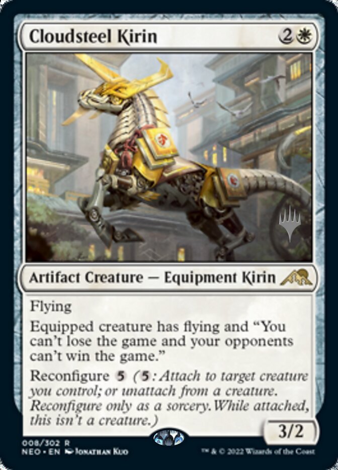 Cloudsteel Kirin (Promo Pack) [Kamigawa: Neon Dynasty Promos] Magic: The Gathering