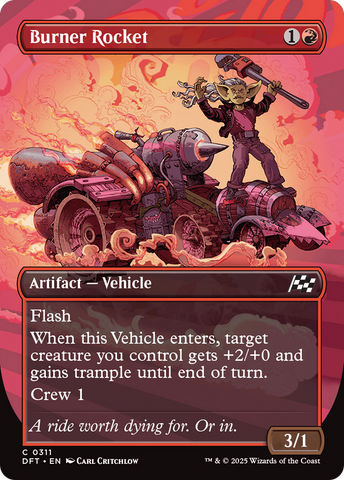 Burner Rocket (Borderless) [Aetherdrift] Magic: The Gathering