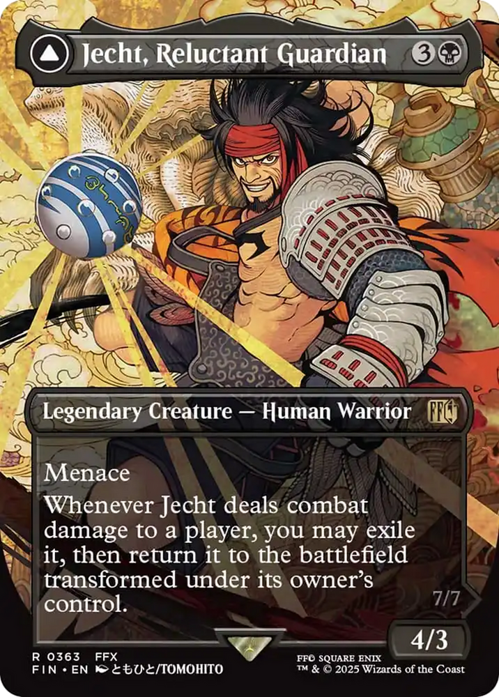 Jecht, Reluctant Guardian // Braska's Final Aeon (Borderless) [FINAL FANTASY] Magic: The Gathering