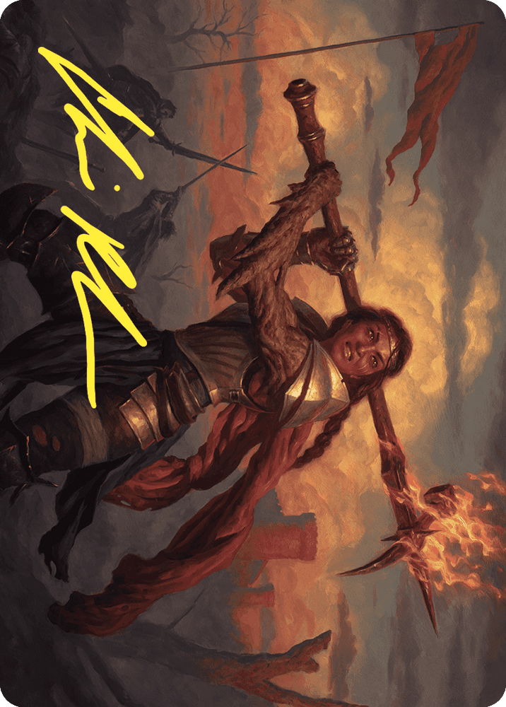 Imodane, the Pyrohammer Art Card (Gold-Stamped Signature) [Wilds of Eldraine Art Series] Magic: The Gathering