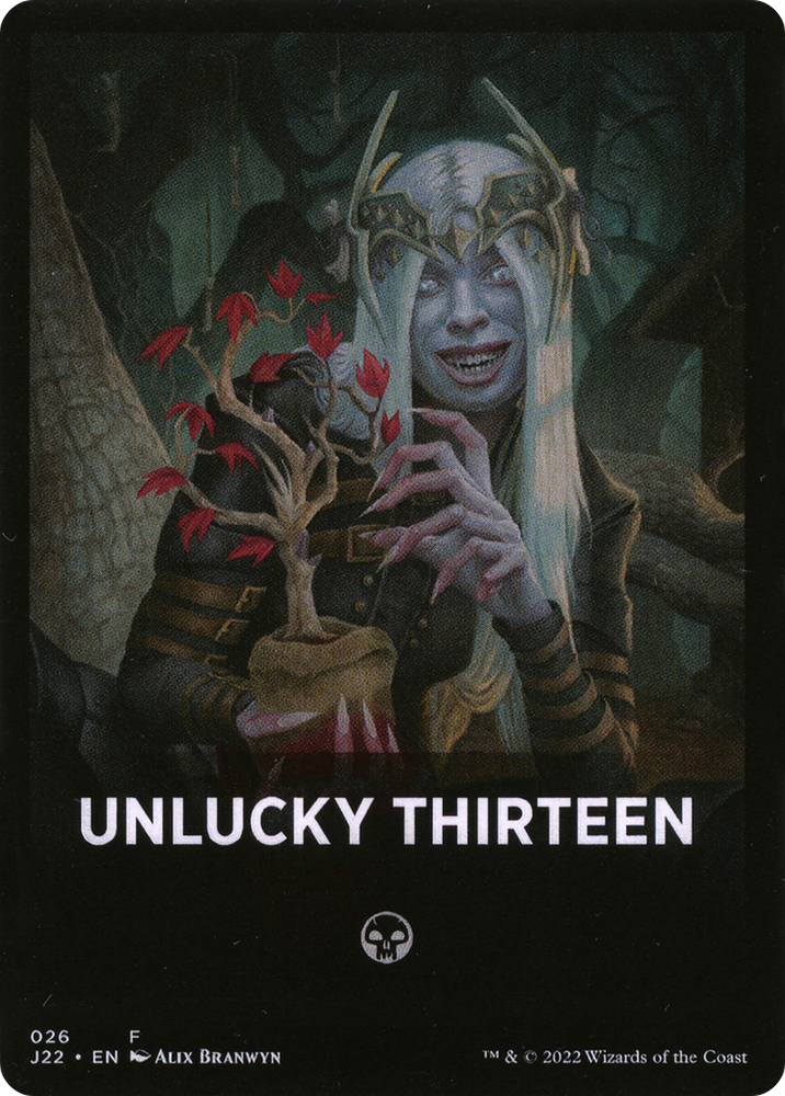 Unlucky Thirteen Theme Card [Jumpstart 2022 Front Cards] Magic: The Gathering