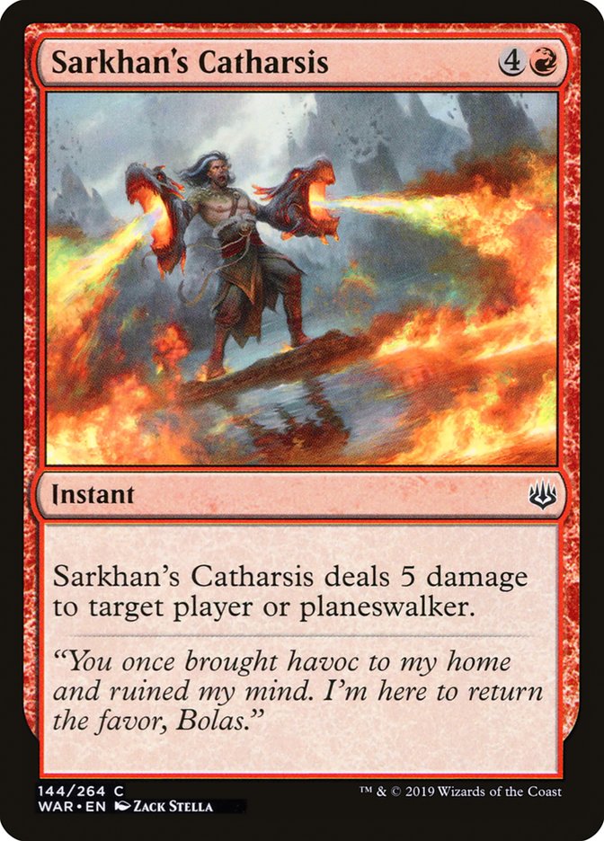 Sarkhan's Catharsis [War of the Spark] Magic: The Gathering