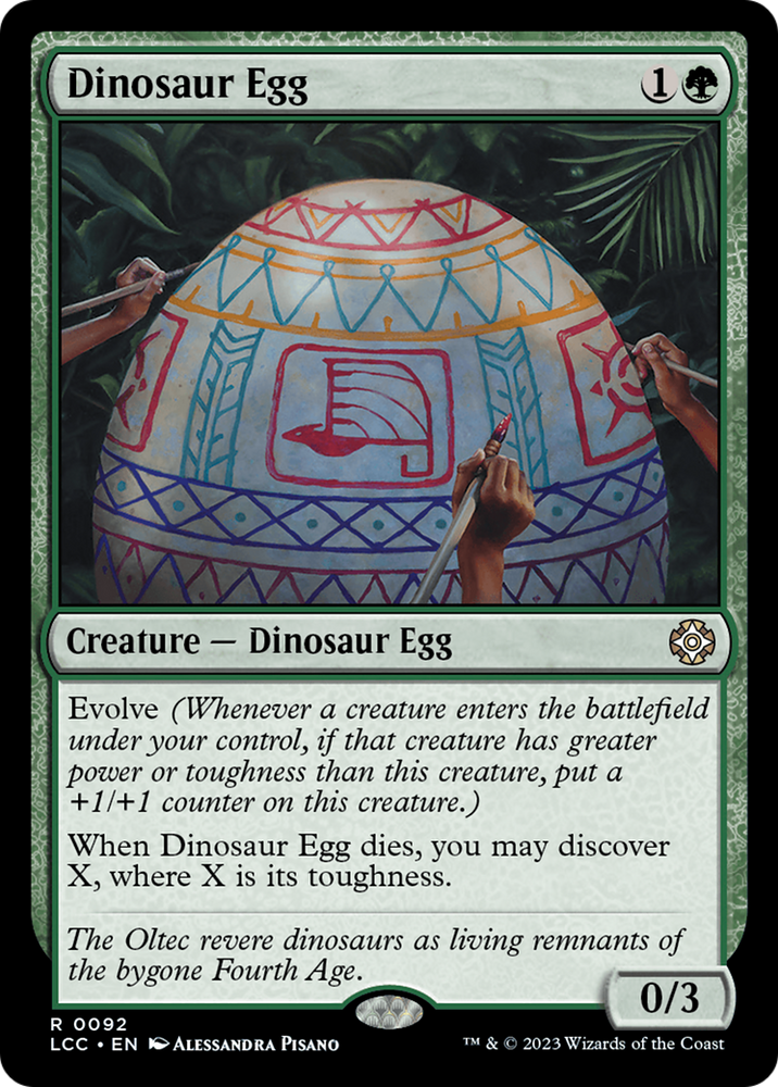 Dinosaur Egg [The Lost Caverns of Ixalan Commander] Magic: The Gathering