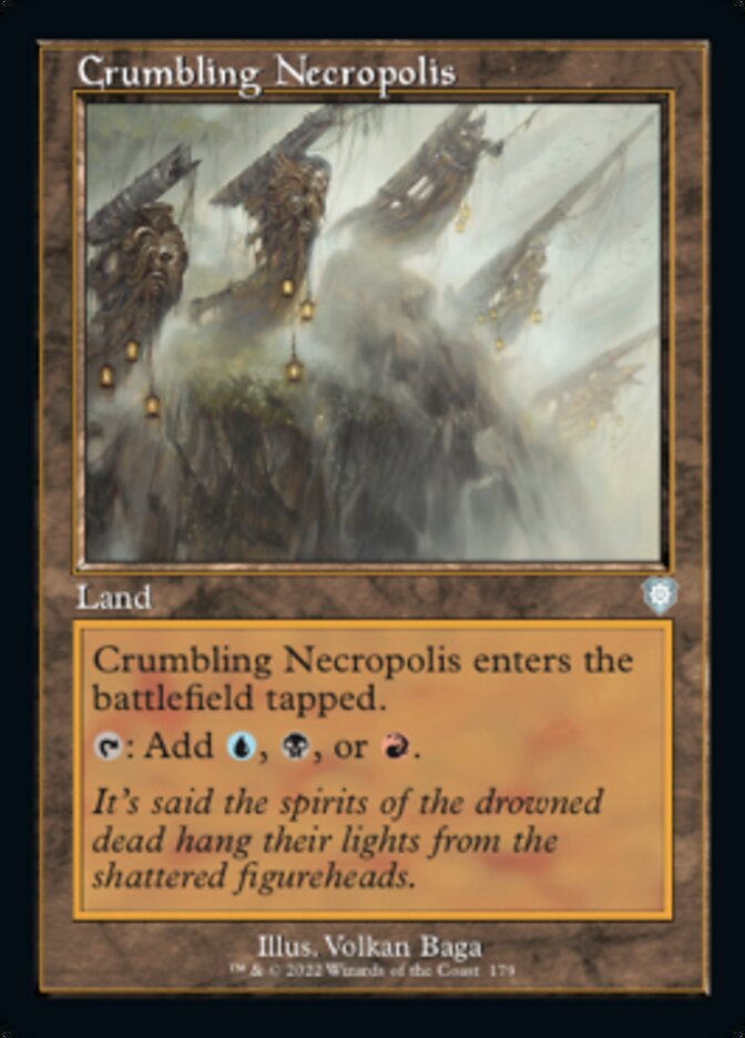 Crumbling Necropolis (Retro) [The Brothers' War Commander] Magic: The Gathering
