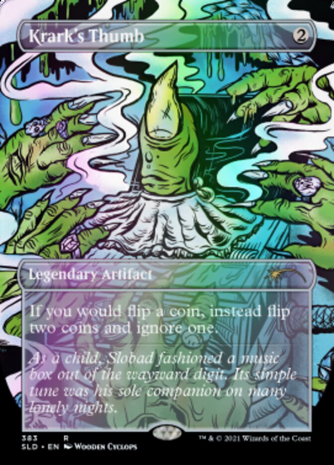 Krark's Thumb // Krark's Thumb (Borderless) [Secret Lair Drop Series] Magic: The Gathering