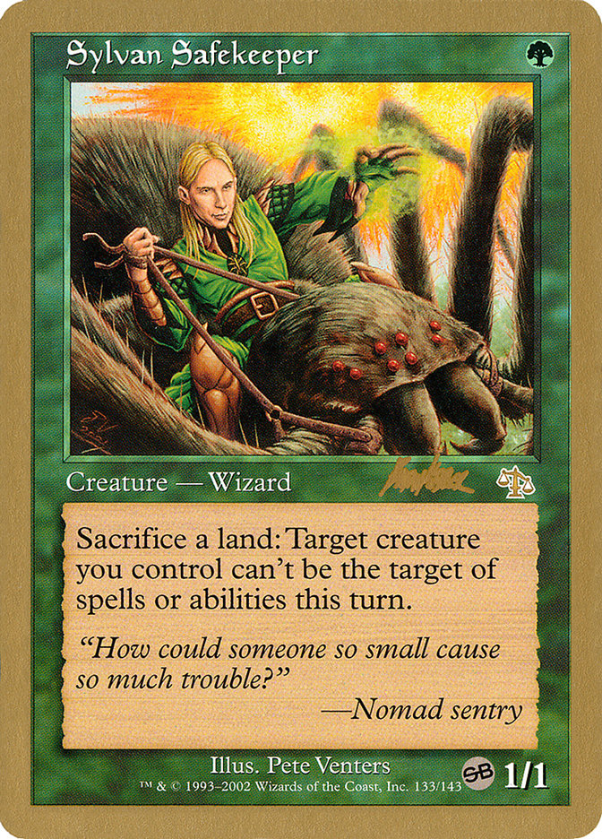 Sylvan Safekeeper (Brian Kibler) (SB) [World Championship Decks 2002] Magic: The Gathering