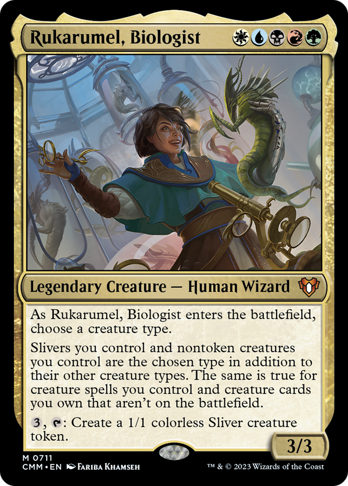 Rukarumel, Biologist [Commander Masters] Magic: The Gathering