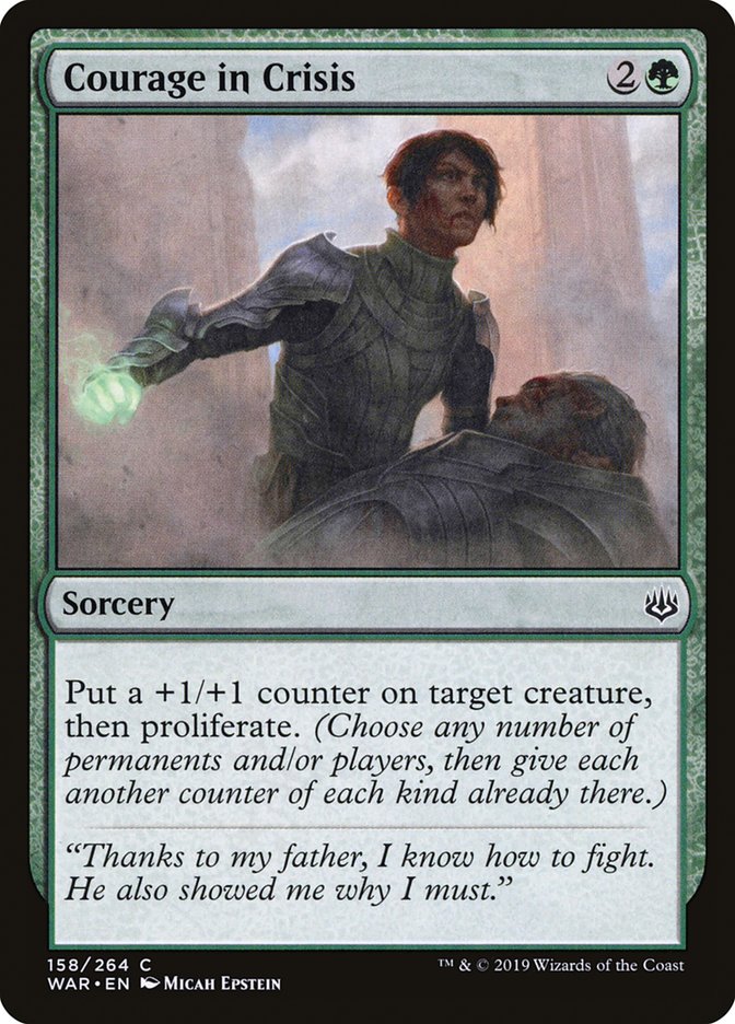 Courage in Crisis [War of the Spark] Magic: The Gathering