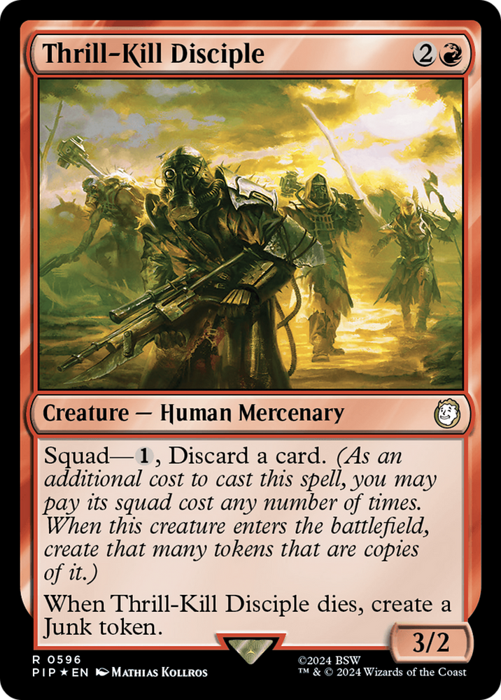 Thrill-Kill Disciple (Surge Foil) [Fallout] Magic: The Gathering