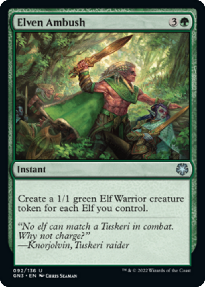Elven Ambush [Game Night: Free-for-All] Magic: The Gathering