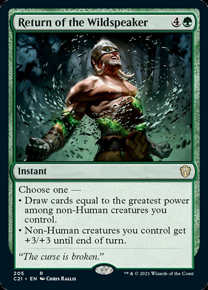 Return of the Wildspeaker [Commander 2021] Magic: The Gathering