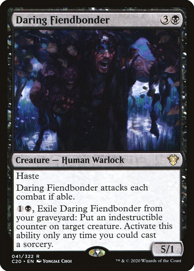 Daring Fiendbonder [Commander 2020] Magic: The Gathering