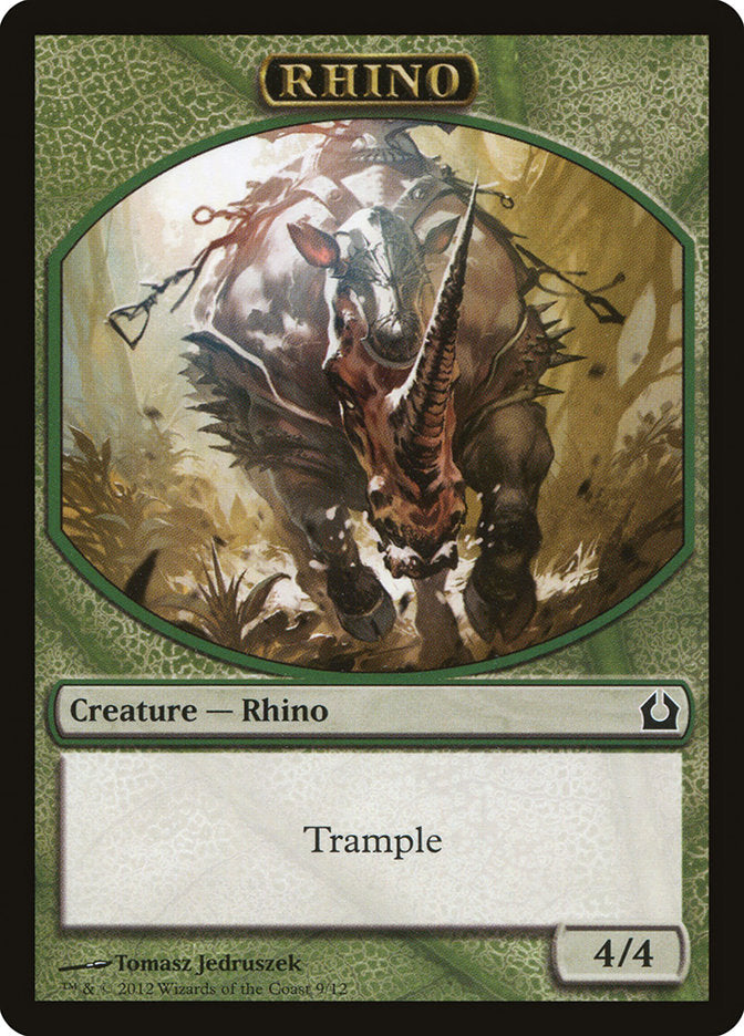 Rhino Token [Return to Ravnica Tokens] Magic: The Gathering