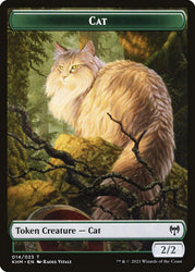 Treasure // Cat Double-Sided Token [Kaldheim Tokens] Magic: The Gathering