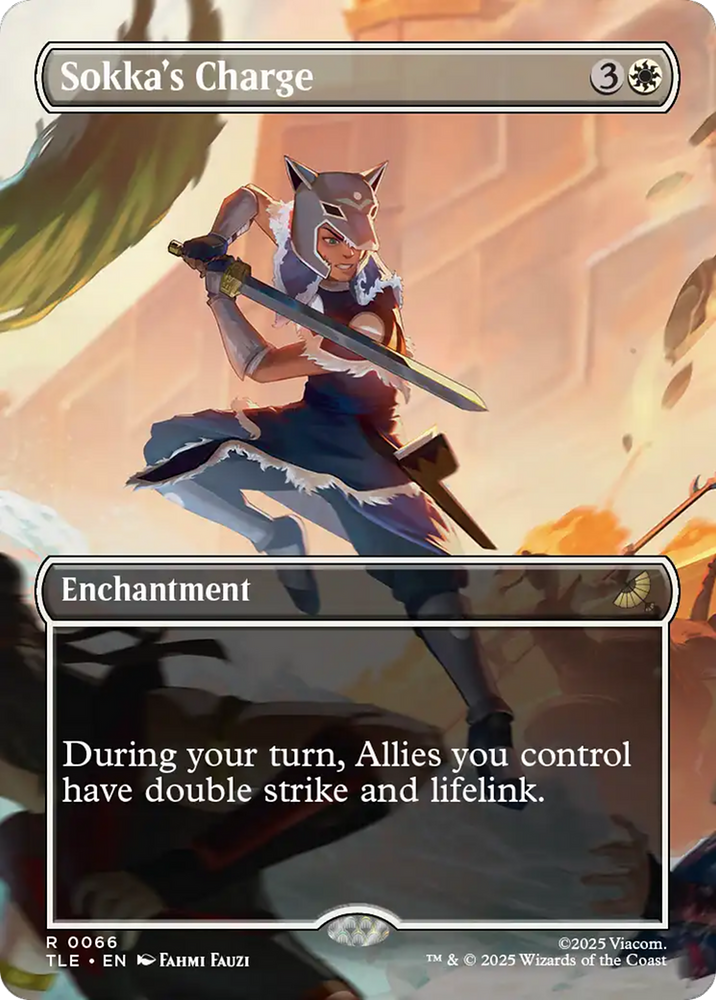 Sokka's Charge (Borderless) [Avatar: The Last Airbender: Eternal-Legal] Magic: The Gathering
