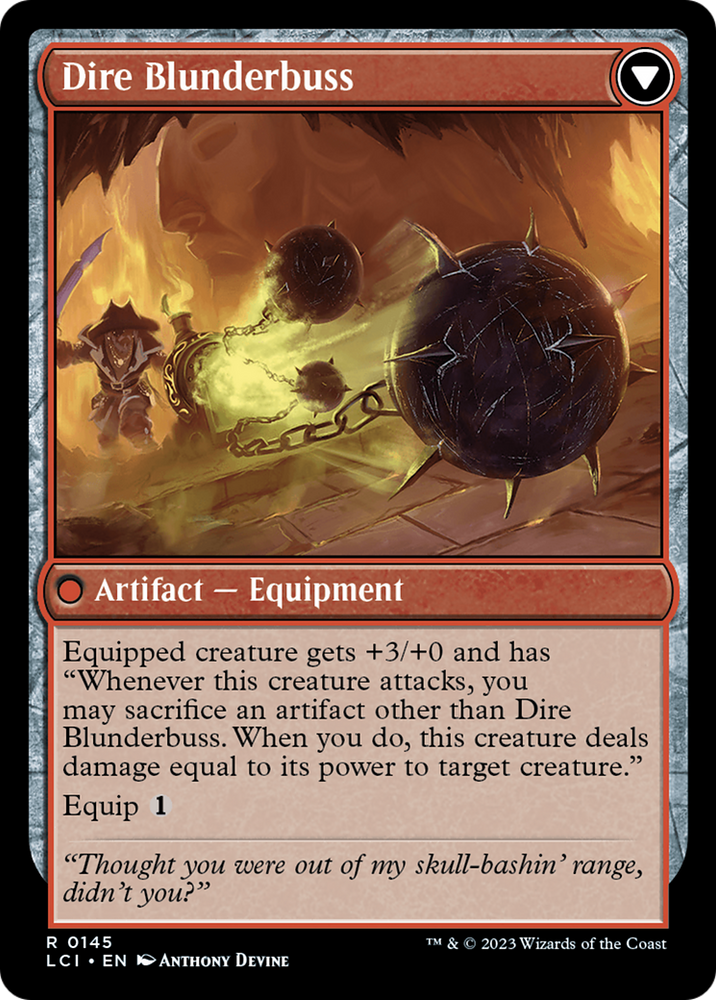 Dire Flail [The Lost Caverns of Ixalan] Magic: The Gathering
