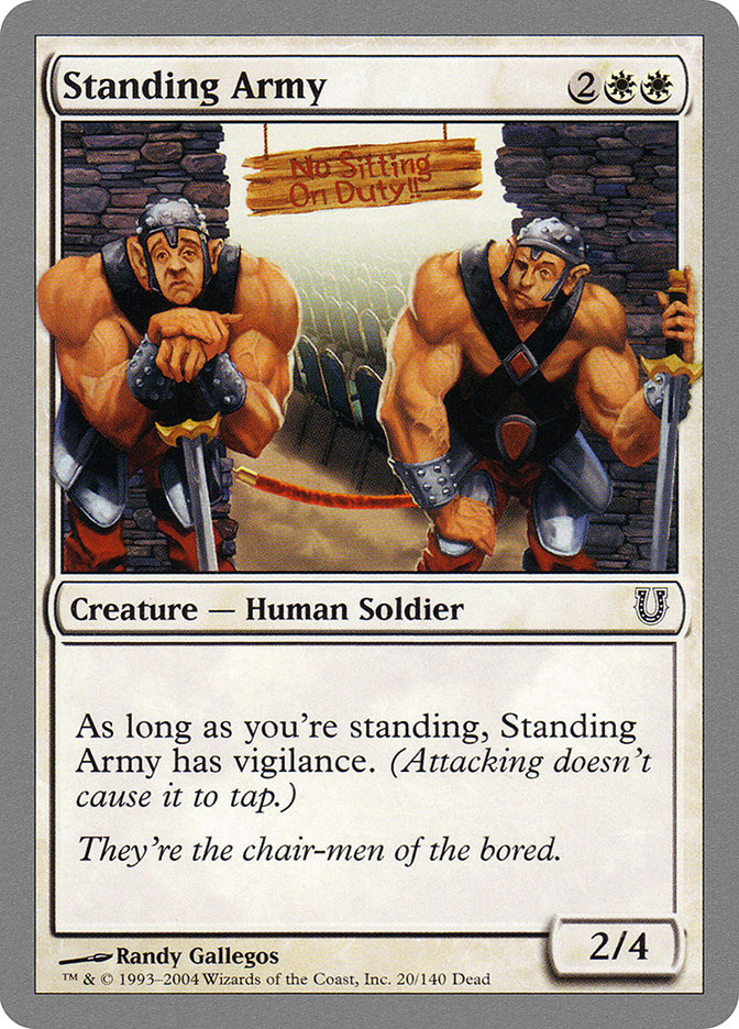 Standing Army [Unhinged] Magic: The Gathering