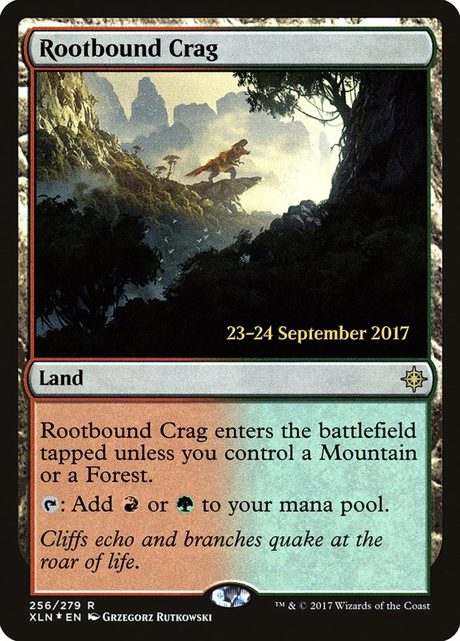 Rootbound Crag [Ixalan Prerelease Promos] Magic: The Gathering