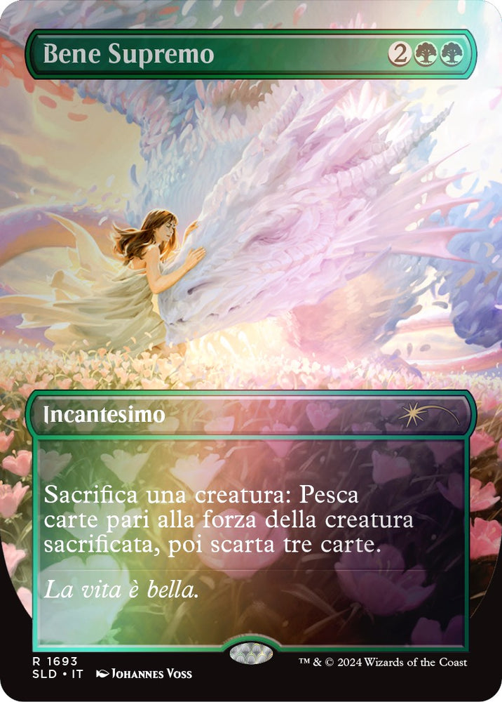 Greater Good (Italian) - "Bene Supremo" (Rainbow Foil) [Secret Lair Drop Series] Magic: The Gathering