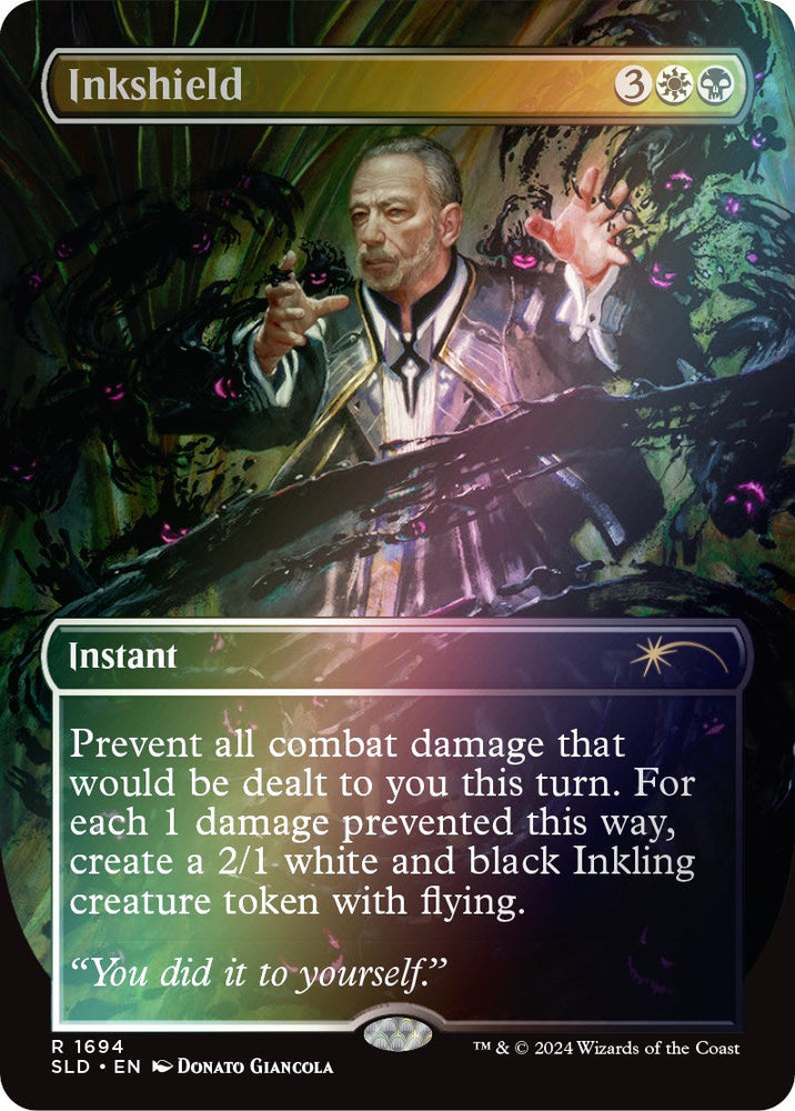 Inkshield (Rainbow Foil) [Secret Lair: Sheldon's Spellbook] Magic: The Gathering