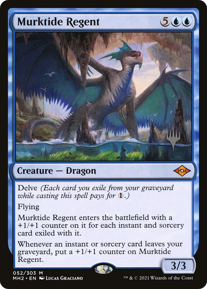Murktide Regent (Promo Pack) [Murders at Karlov Manor Promos] Magic: The Gathering