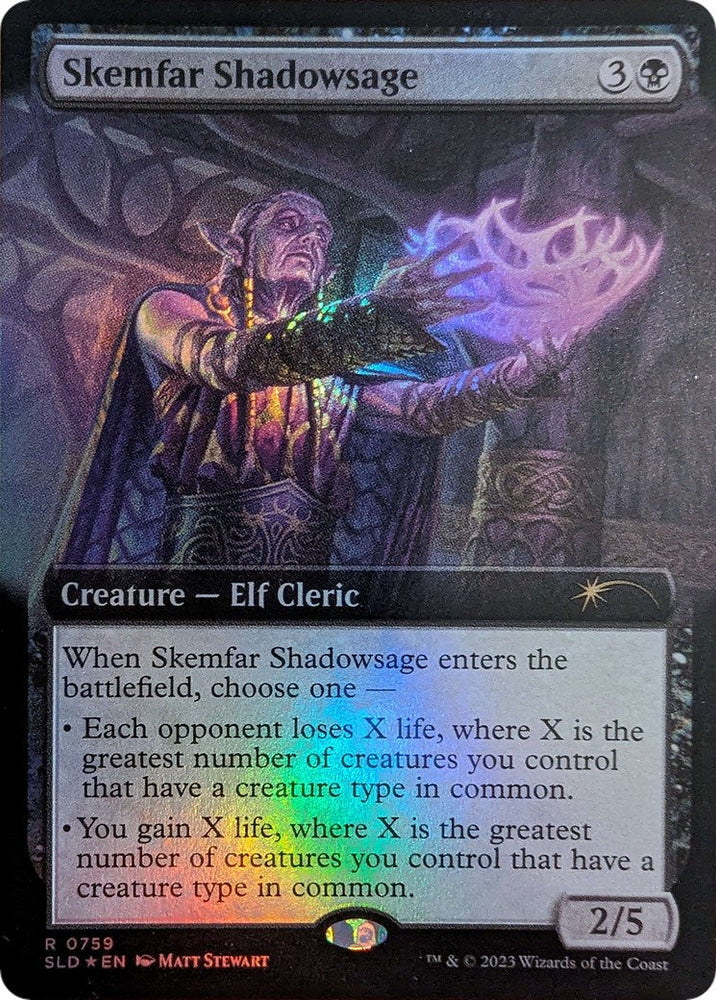 Skemfar Shadowsage (Extended Art) [Secret Lair Drop Series] Magic: The Gathering