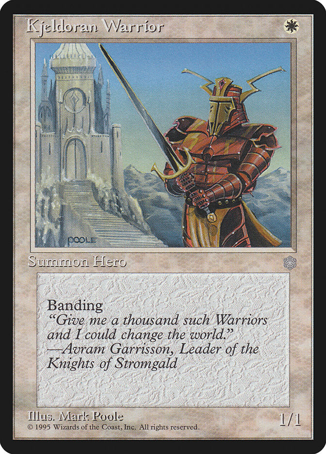 Kjeldoran Warrior [Ice Age] Magic: The Gathering