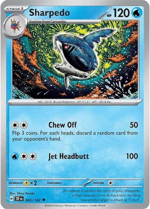 Sharpedo (043/162) [Scarlet & Violet: Temporal Forces] Pokémon