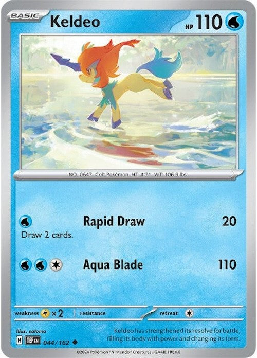 Keldeo (044/162) [Scarlet & Violet: Temporal Forces] Pokémon