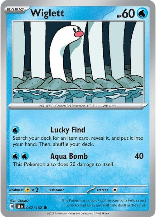 Wiglett (047/162) [Scarlet & Violet: Temporal Forces] Pokémon