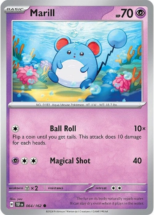 Marill (064/162) [Scarlet & Violet: Temporal Forces] Pokémon