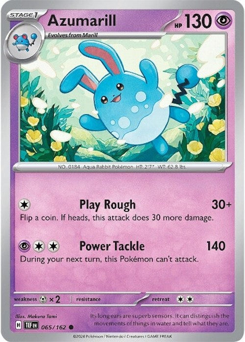 Azumarill (065/162) [Scarlet & Violet: Temporal Forces] Pokémon