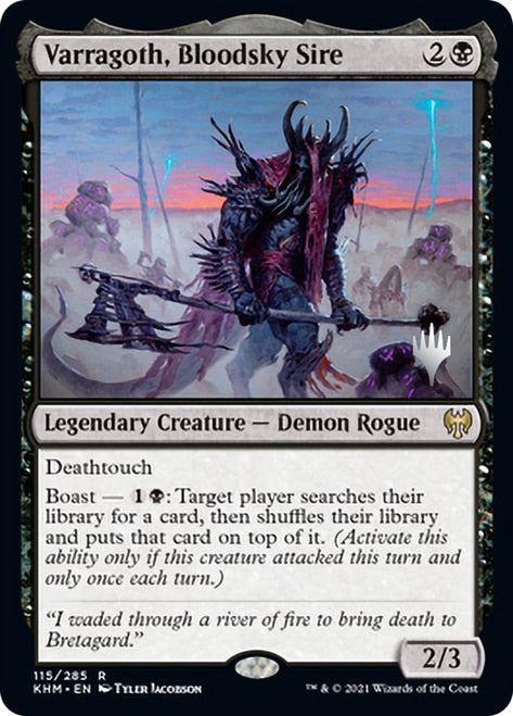 Varragoth, Bloodsky Sire (Promo Pack) [Kaldheim Promos] Magic: The Gathering