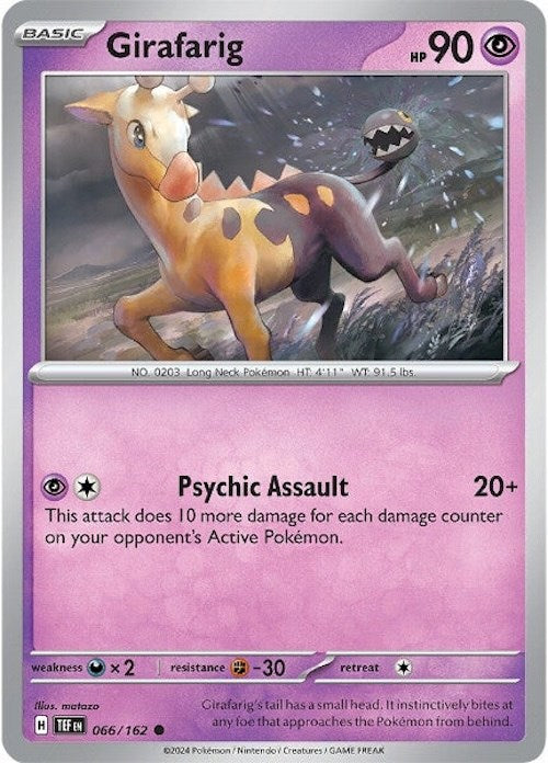 Girafarig (066/162) [Scarlet & Violet: Temporal Forces] Pokémon
