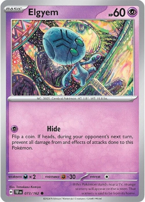 Elgyem (073/162) [Scarlet & Violet: Temporal Forces] Pokémon
