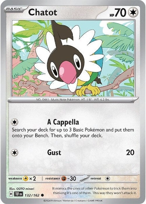 Chatot (132/162) [Scarlet & Violet: Temporal Forces] Pokémon