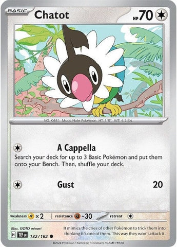 Chatot (132/162) [Scarlet & Violet: Temporal Forces] Pokémon