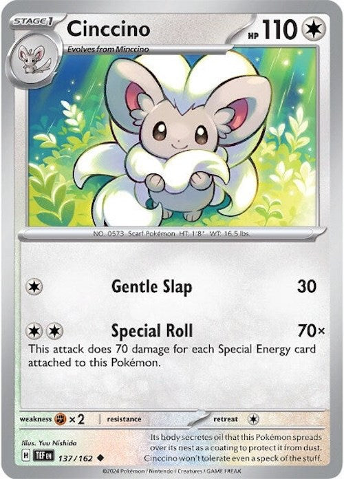 Cinccino (137/162) [Scarlet & Violet: Temporal Forces] - Pokemon Cards For Your TCG Needs!