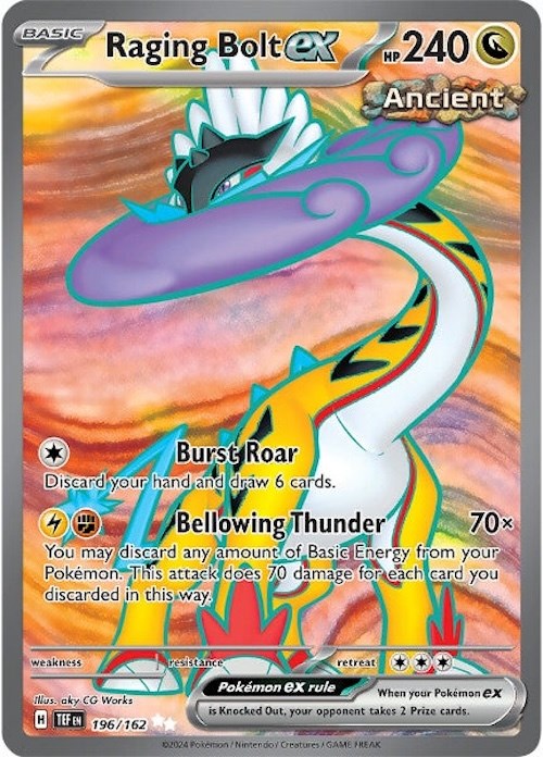 Raging Bolt ex (196/162) [Scarlet & Violet: Temporal Forces] Pokémon