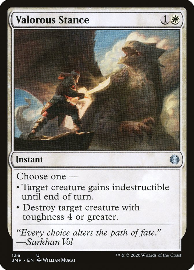 Valorous Stance [Jumpstart] Magic: The Gathering